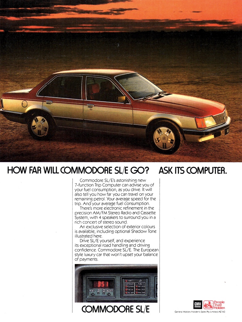 1982 VH Commodore SL-E